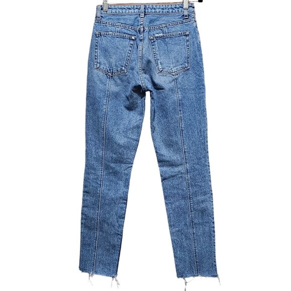 COPY - Reformation Val 90s Mid-Rise Straight-Leg Jeans Size 25( equals to size … - Picture 3 of 11